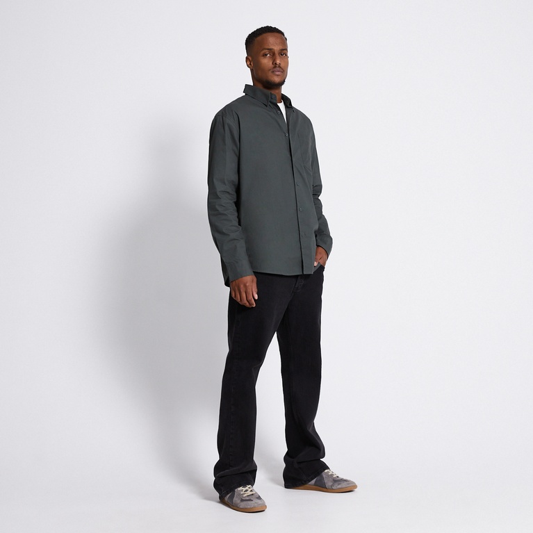 Boxy shirt "Richard" Dark Green